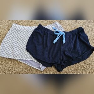 2 PAIR of Gently used GapBody knit sleep shorts